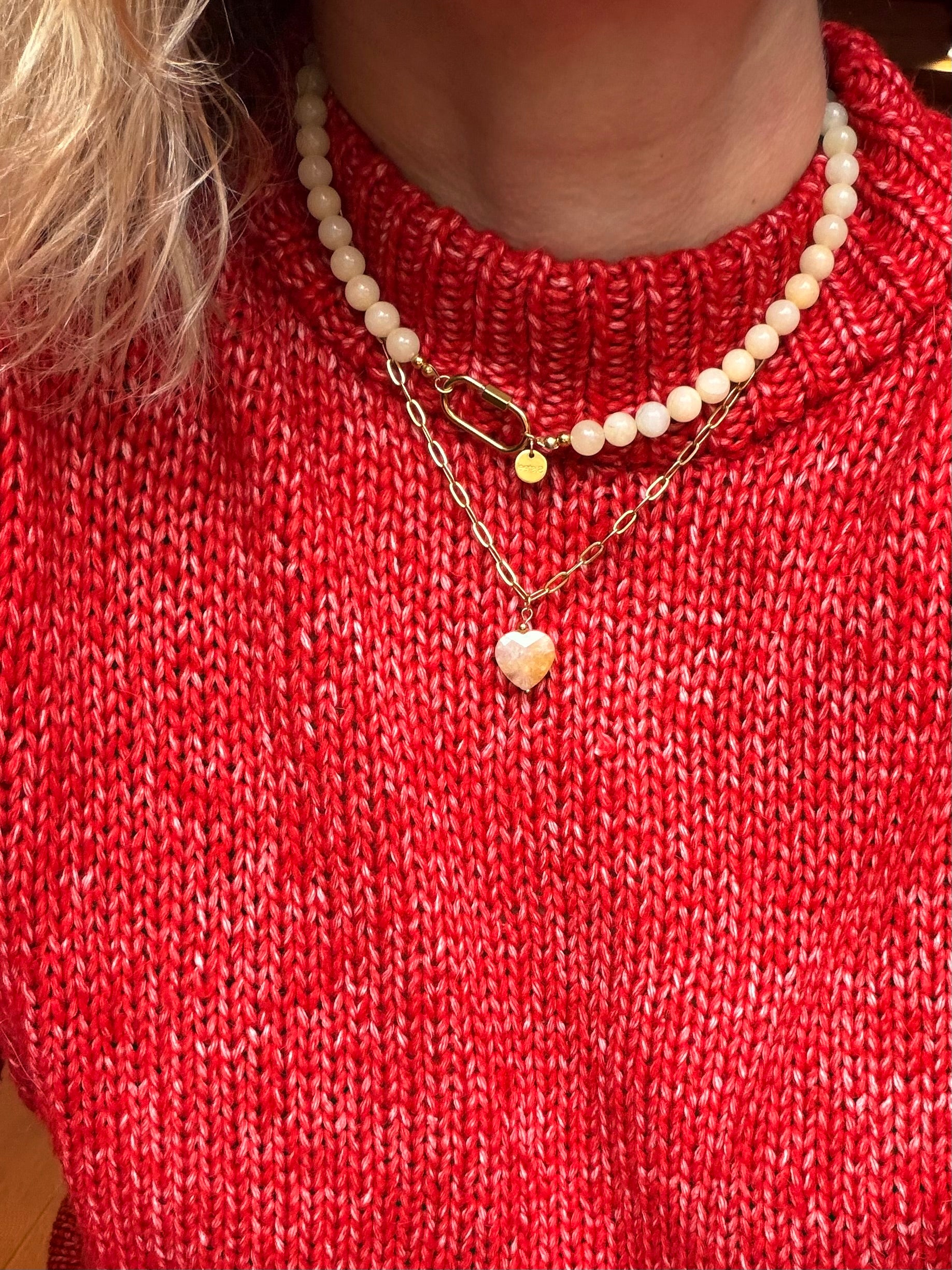 Choker “Honey Jade”