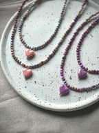Choker „Blush & Berry”