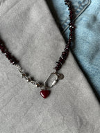 Naszyjnik „Garnet & Ruby Heart”