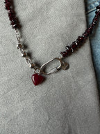 Naszyjnik „Garnet & Ruby Heart”