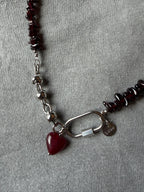 Naszyjnik „Garnet & Ruby Heart”
