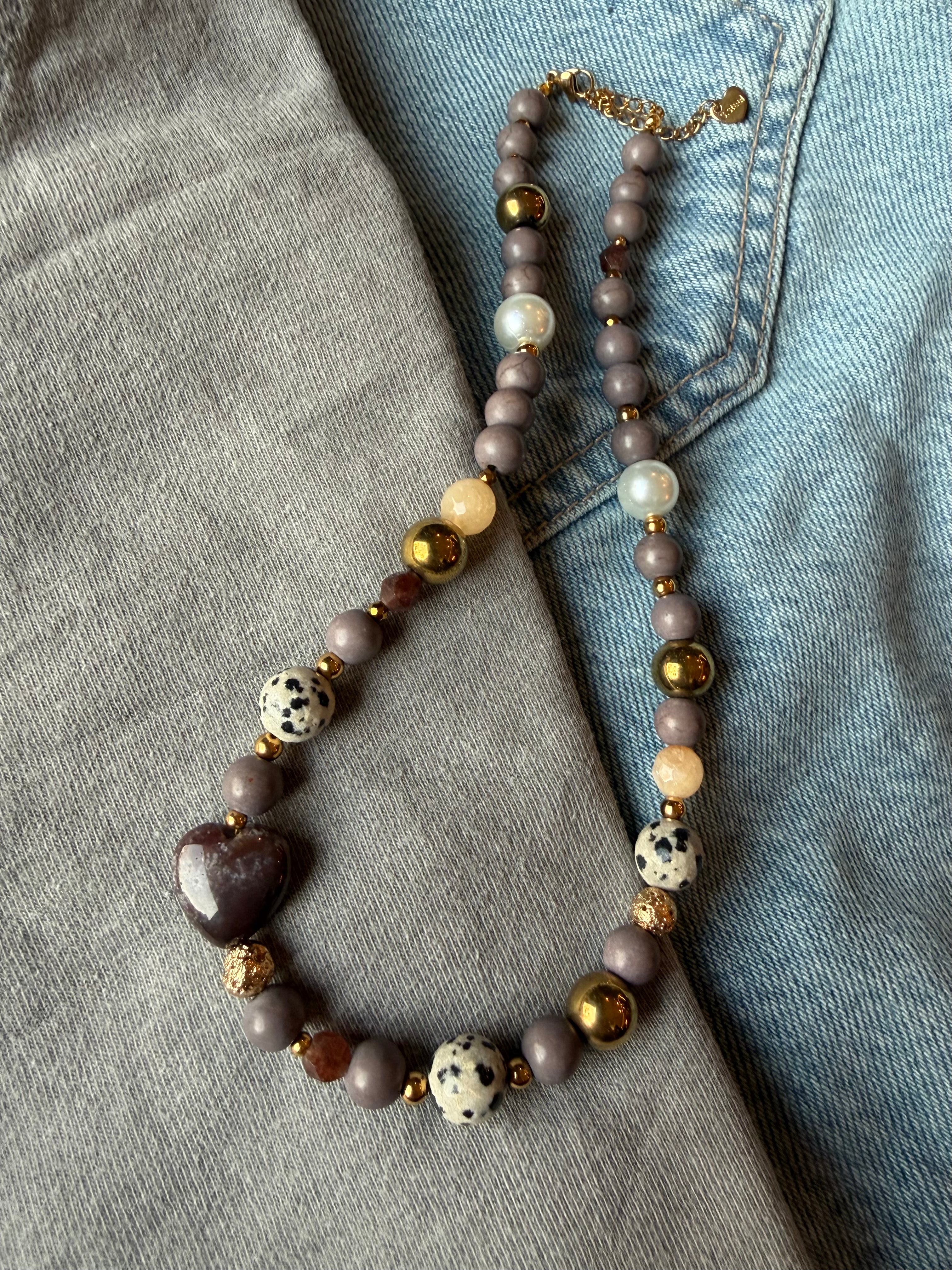 Naszyjnik „Indian Agate Heart”