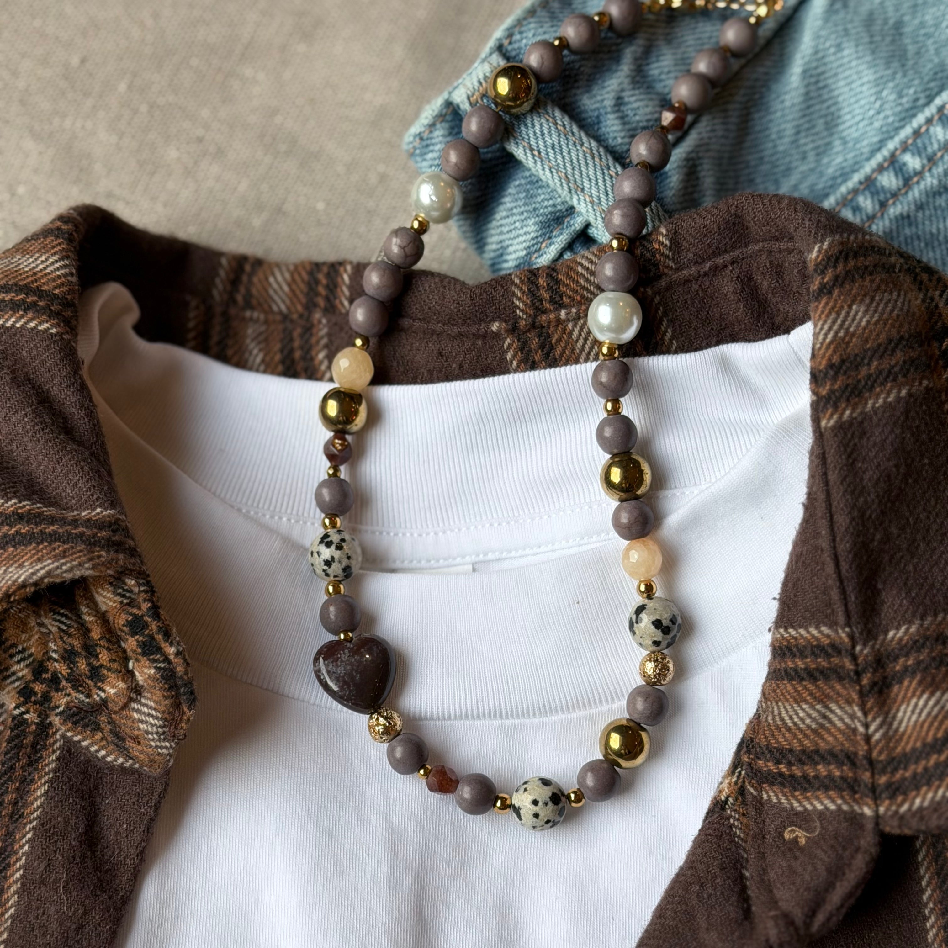 Naszyjnik „Indian Agate Heart”