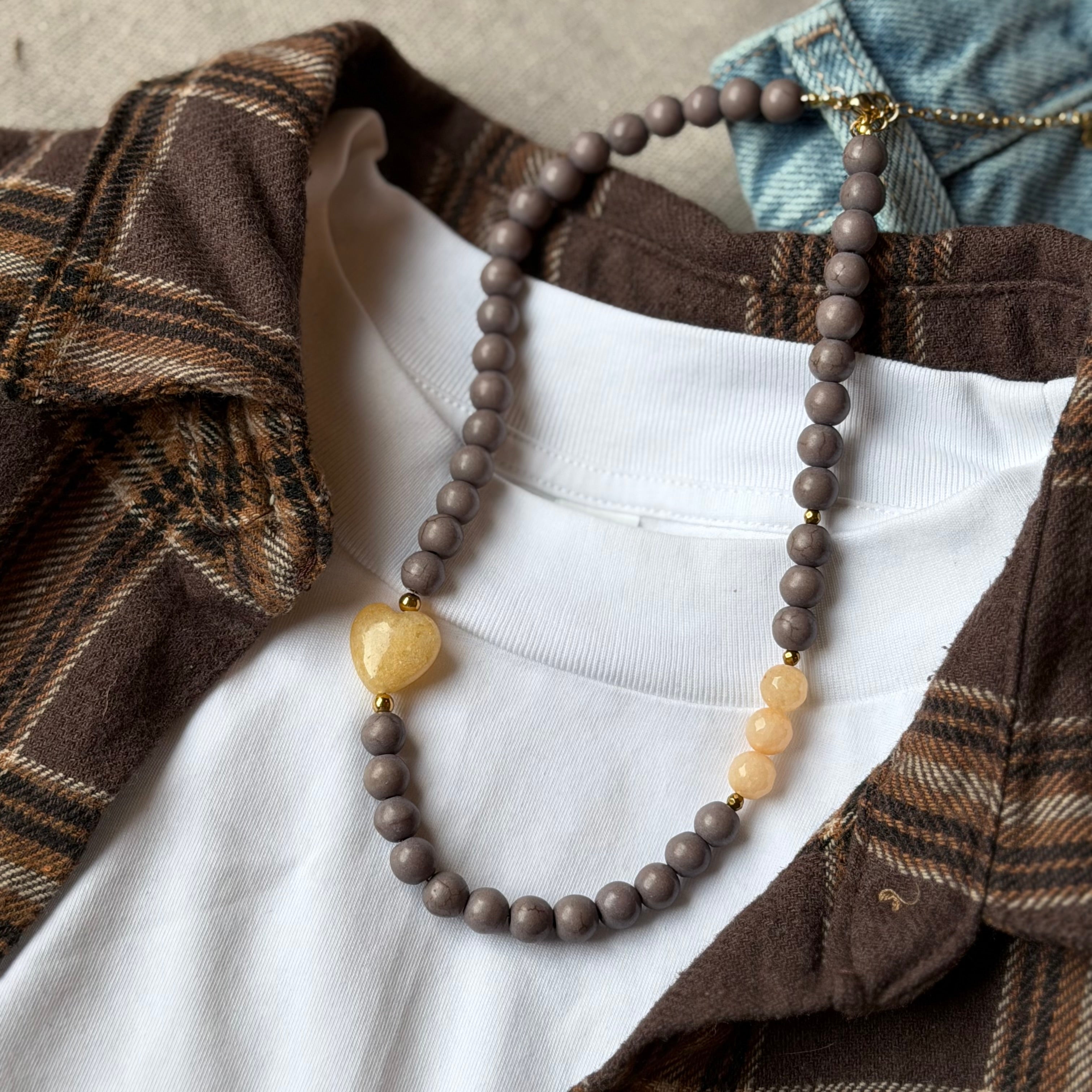 Choker „Mocha Heart”