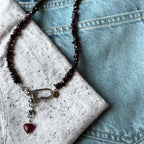 Naszyjnik „Garnet & Ruby Heart”