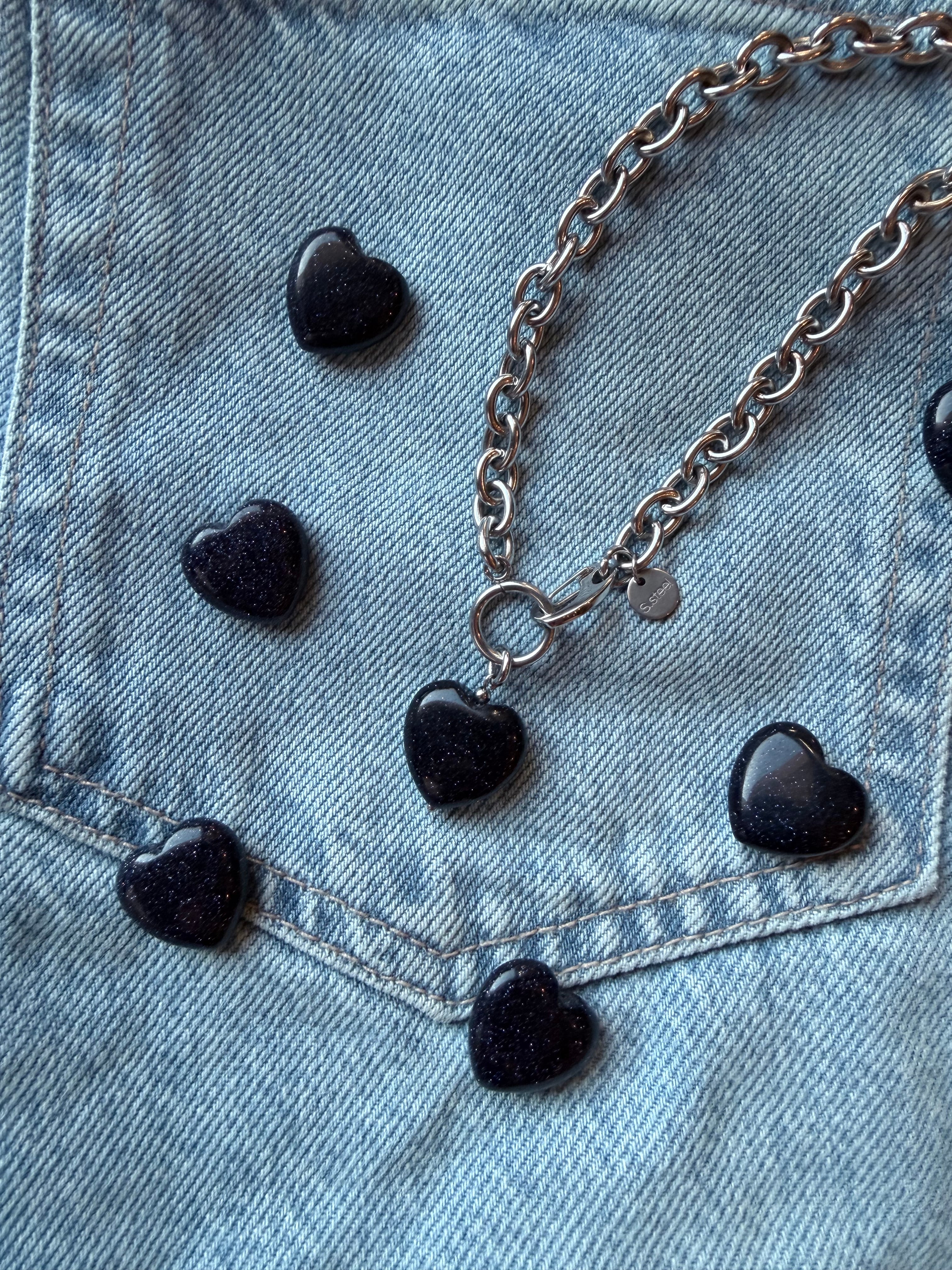 Naszyjnik „Night Glow Silver”