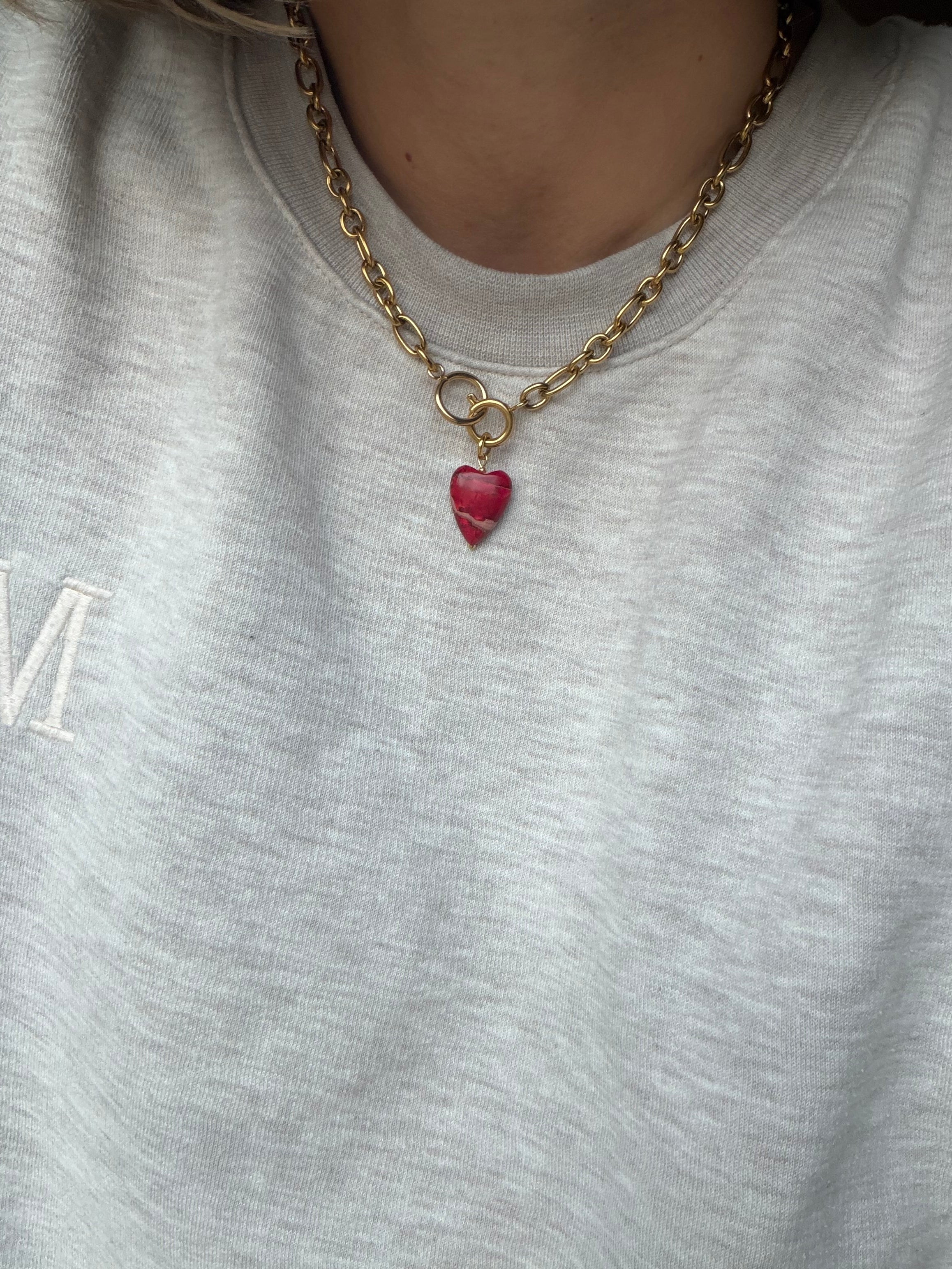 Naszyjnik „Red Energy Heart”