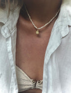 Choker „ Mini Pearl Charm”