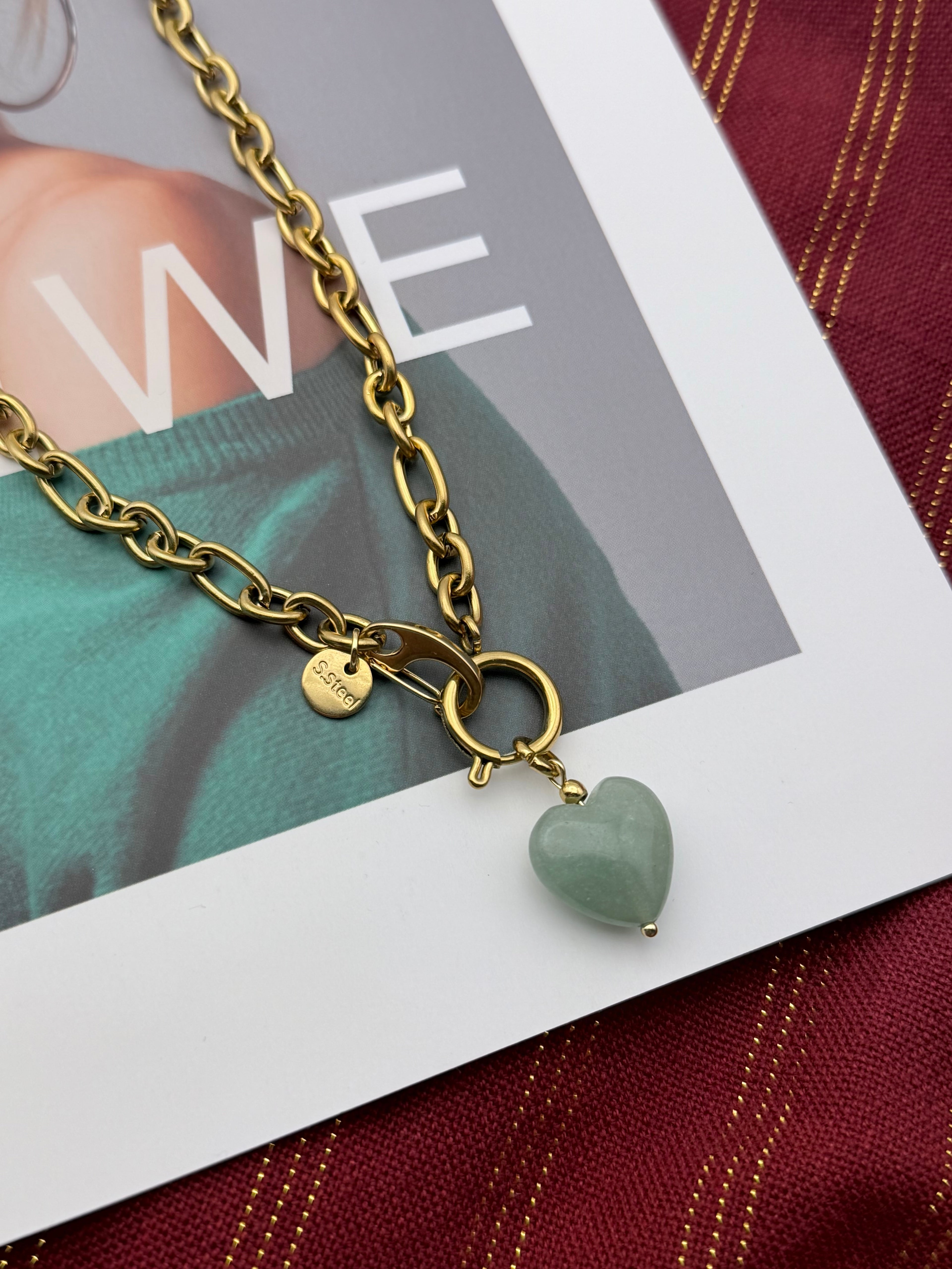 Naszyjnik “Aventurine Heart”