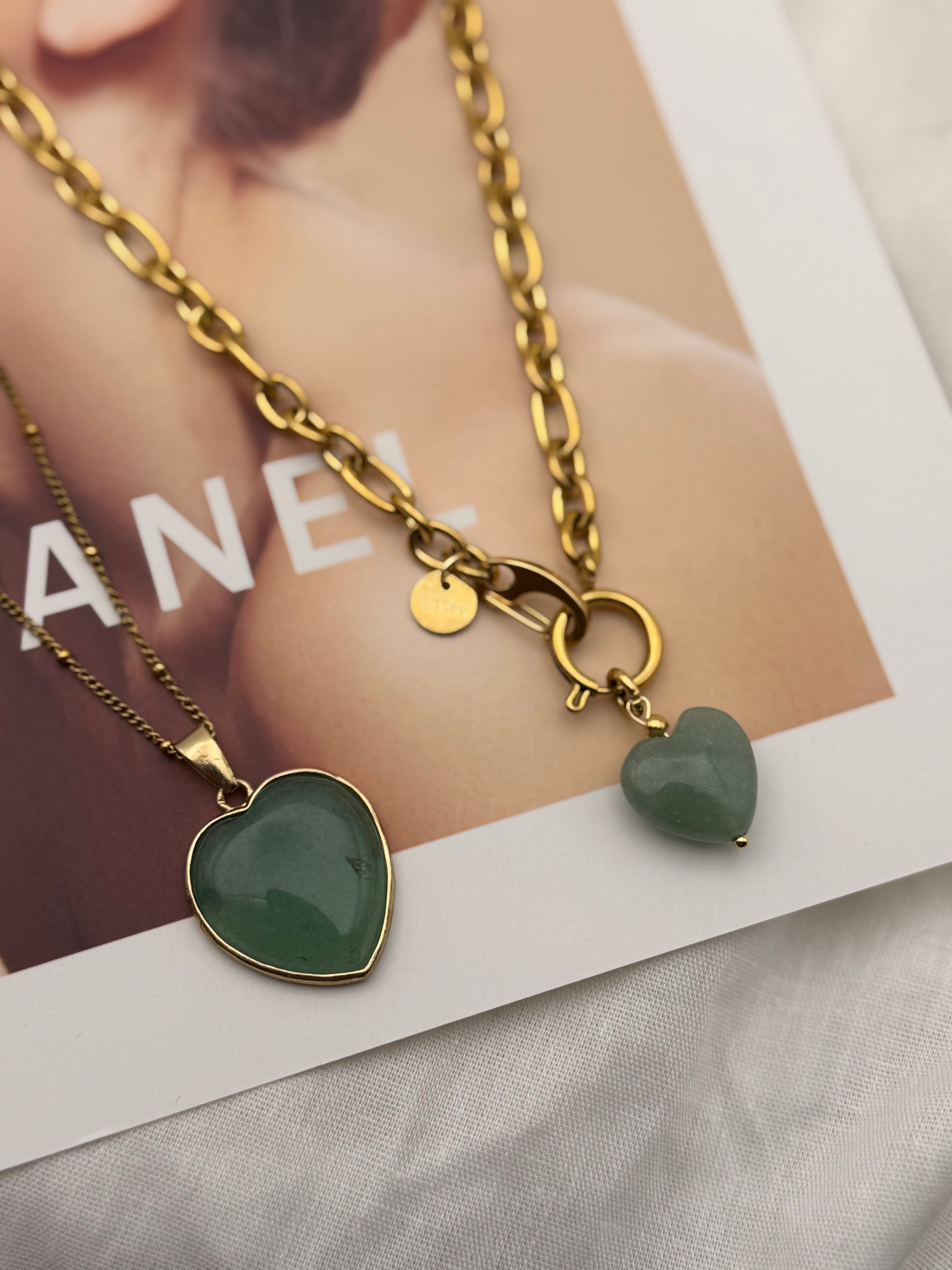 Naszyjnik “Aventurine Heart”