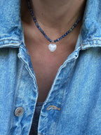 Choker „ Crystal Navy”