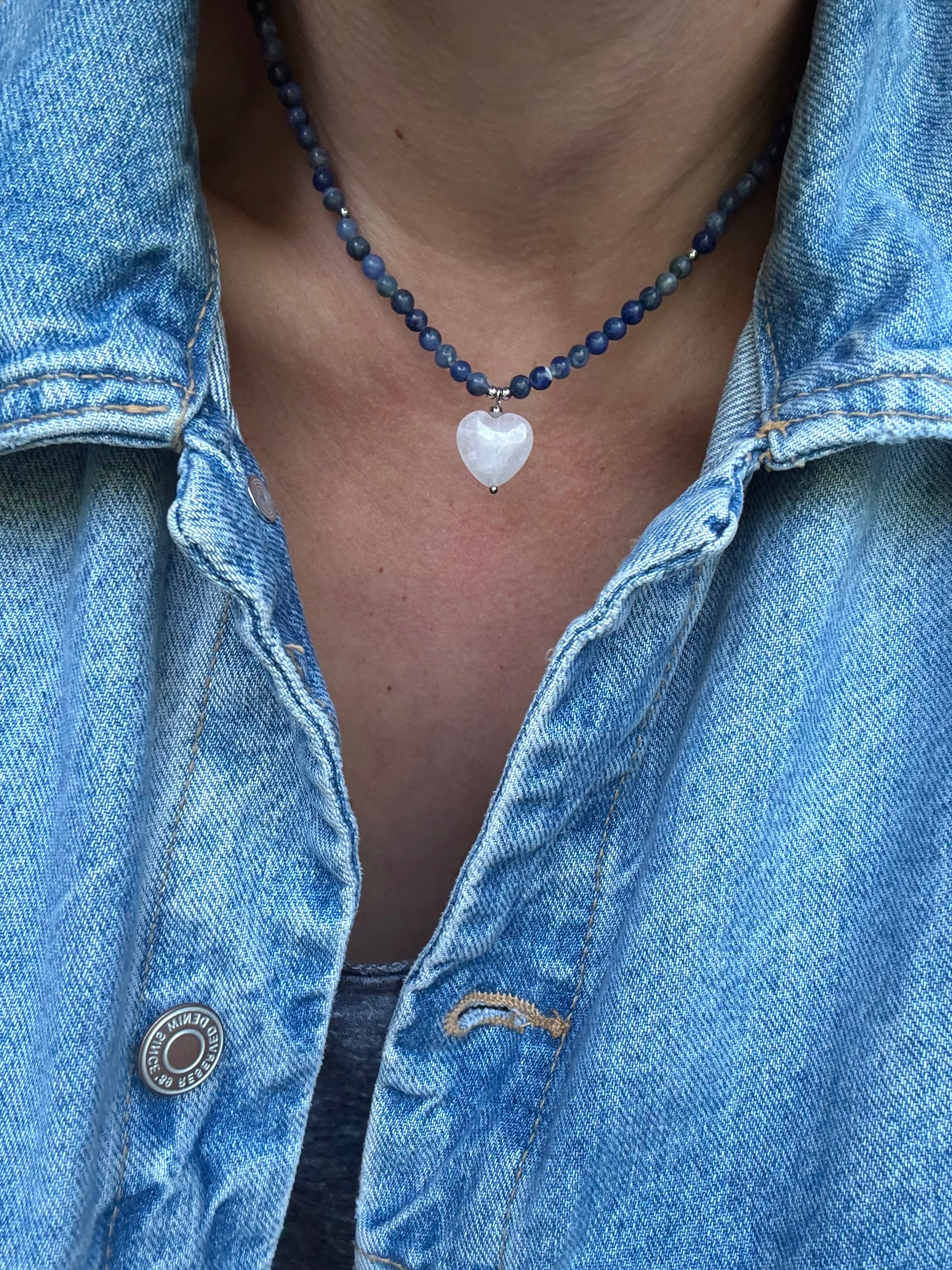 Choker „ Crystal Navy”