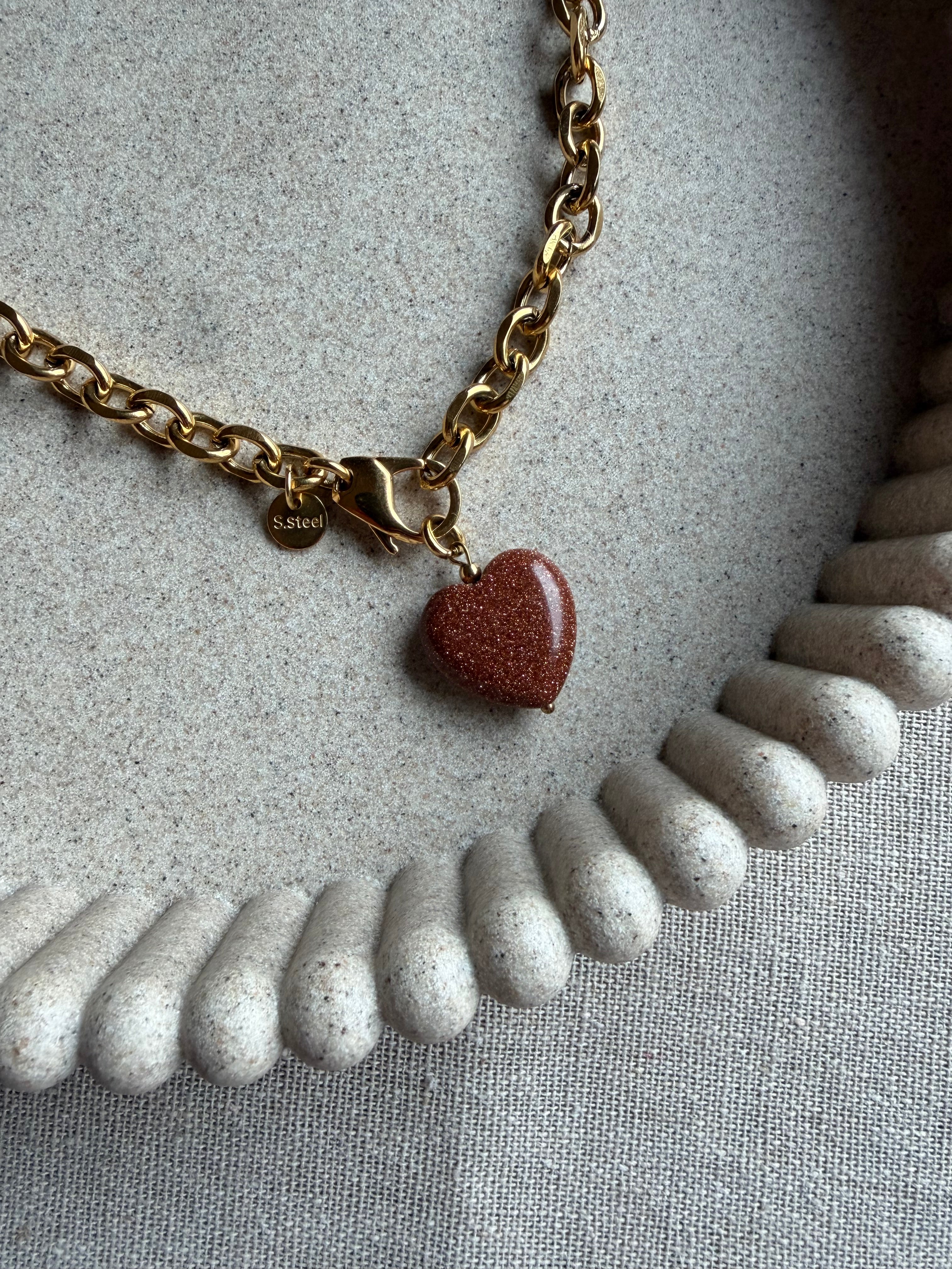 Naszyjnik „ Golden Heart Charm”