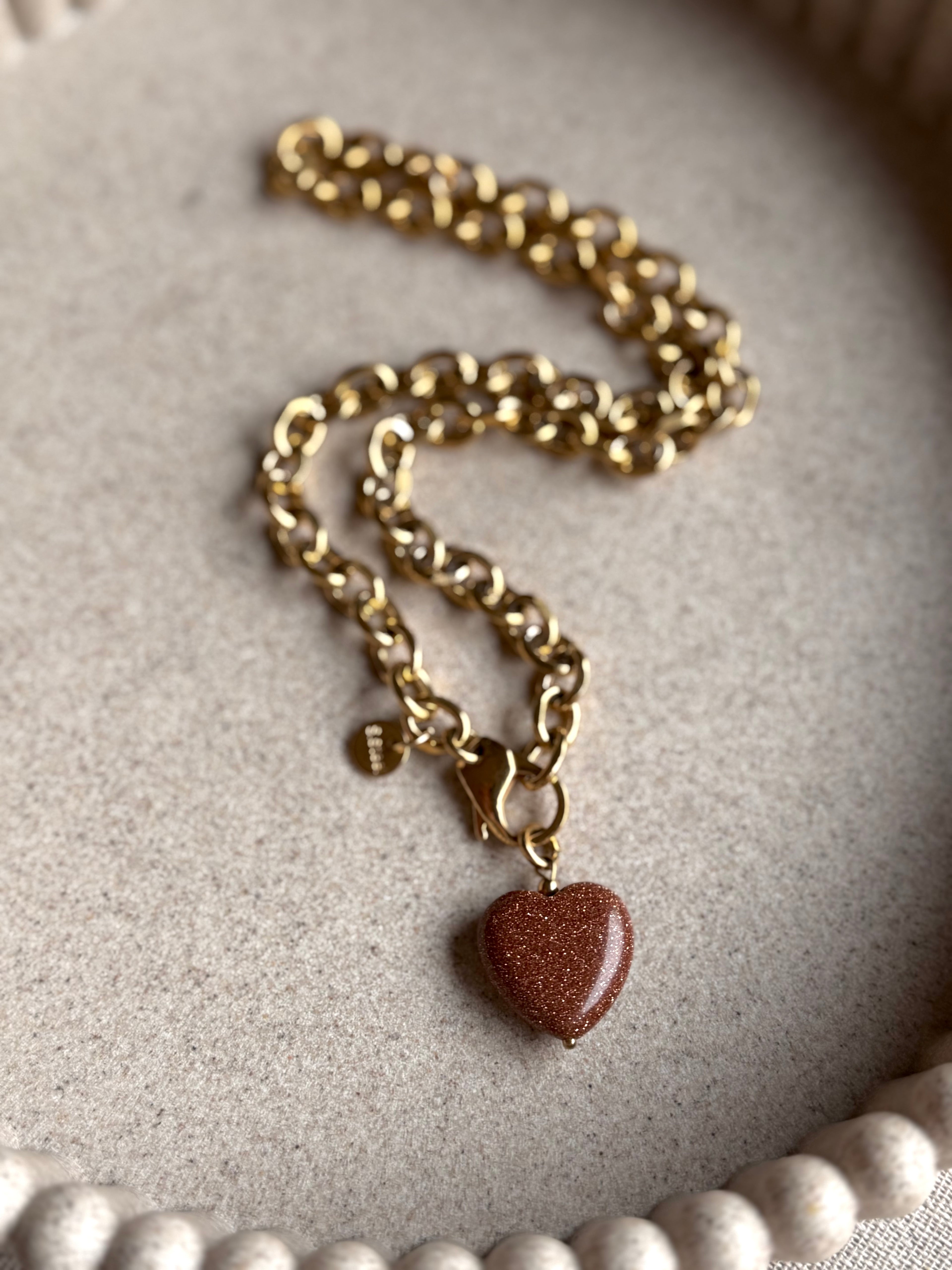 Naszyjnik „ Golden Heart Charm”