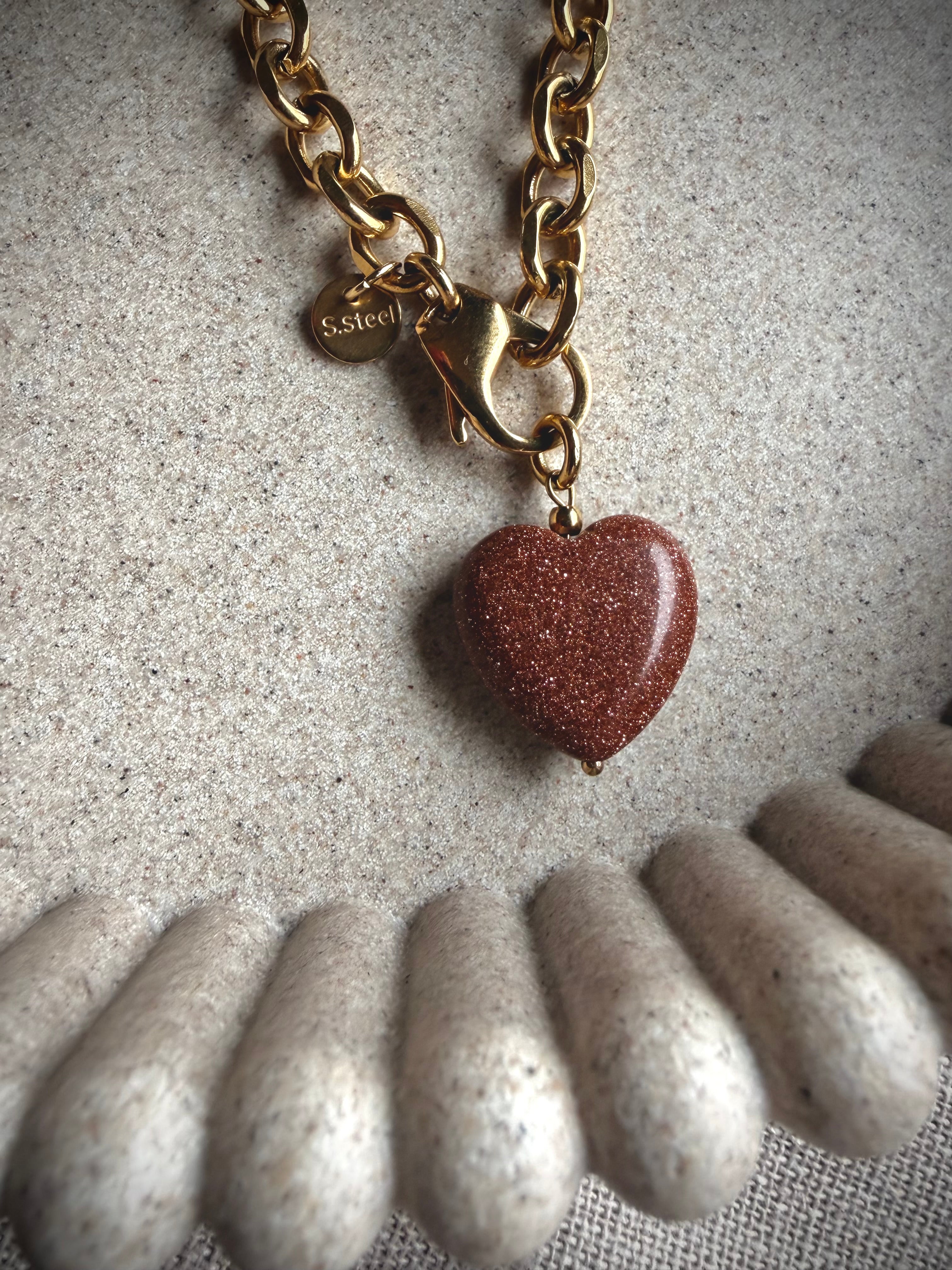 Naszyjnik „ Golden Heart Charm”